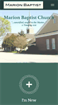 Mobile Screenshot of marionbaptistchurch.org