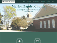 Tablet Screenshot of marionbaptistchurch.org